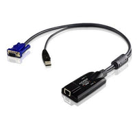 Aten KVM Cable Adapter with RJ45 to VGA & USB, Supports Virtual Media - Image 1
