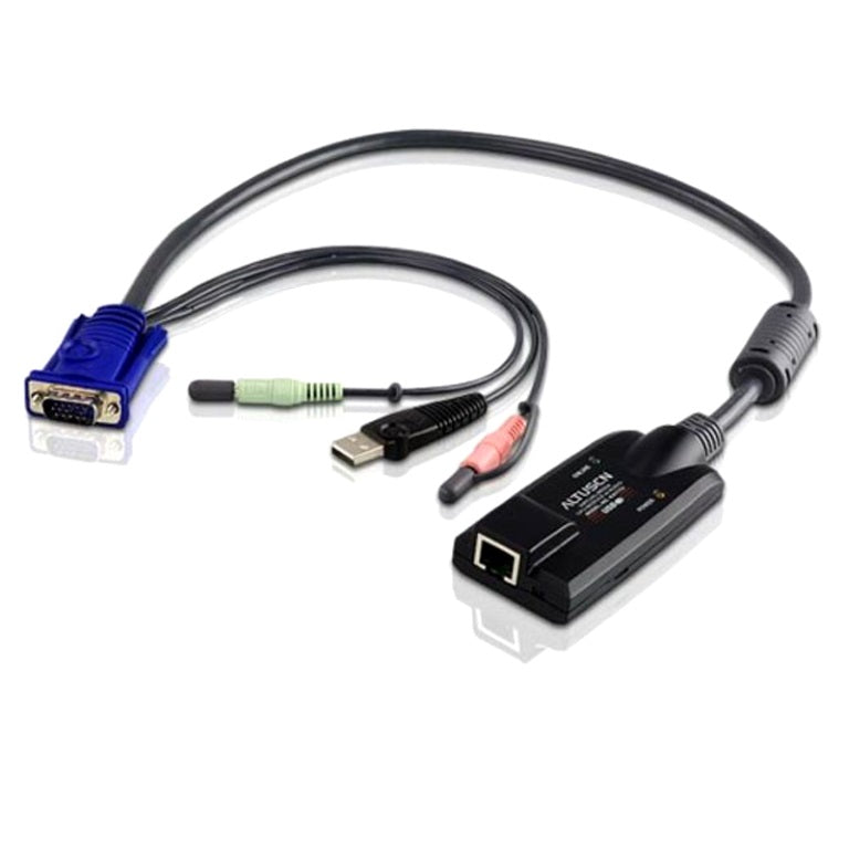 Aten KVM Cable Adapter with RJ45 to VGA, USB & Audio to suit KNxxxxV, KM0932 series - Image 1