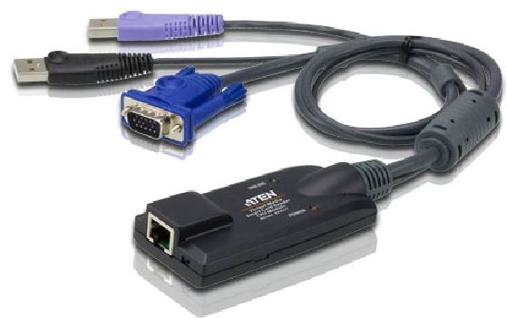 Aten VGA USB Virtual Media KVM Adapter with Smart Card Support for KN, KM series - Image 2