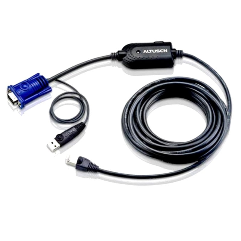Aten KVM Cable Adapter with RJ45 Male 4.5M cable to VGA & USB to suit KH and KL series except KL1108V/KL1116V - Image 1