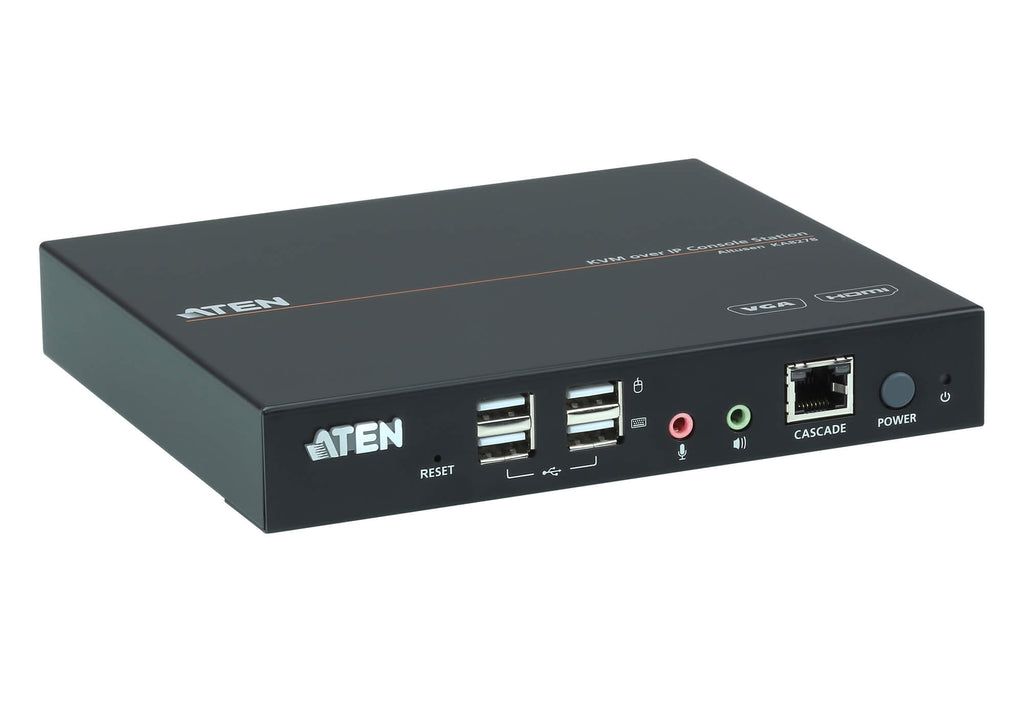 Aten VGA and HDMI Dual View USB KVM Console station for selected Aten KNxxxx KVM over IP series, supports full HD with design for 0U rack space - Image 4
