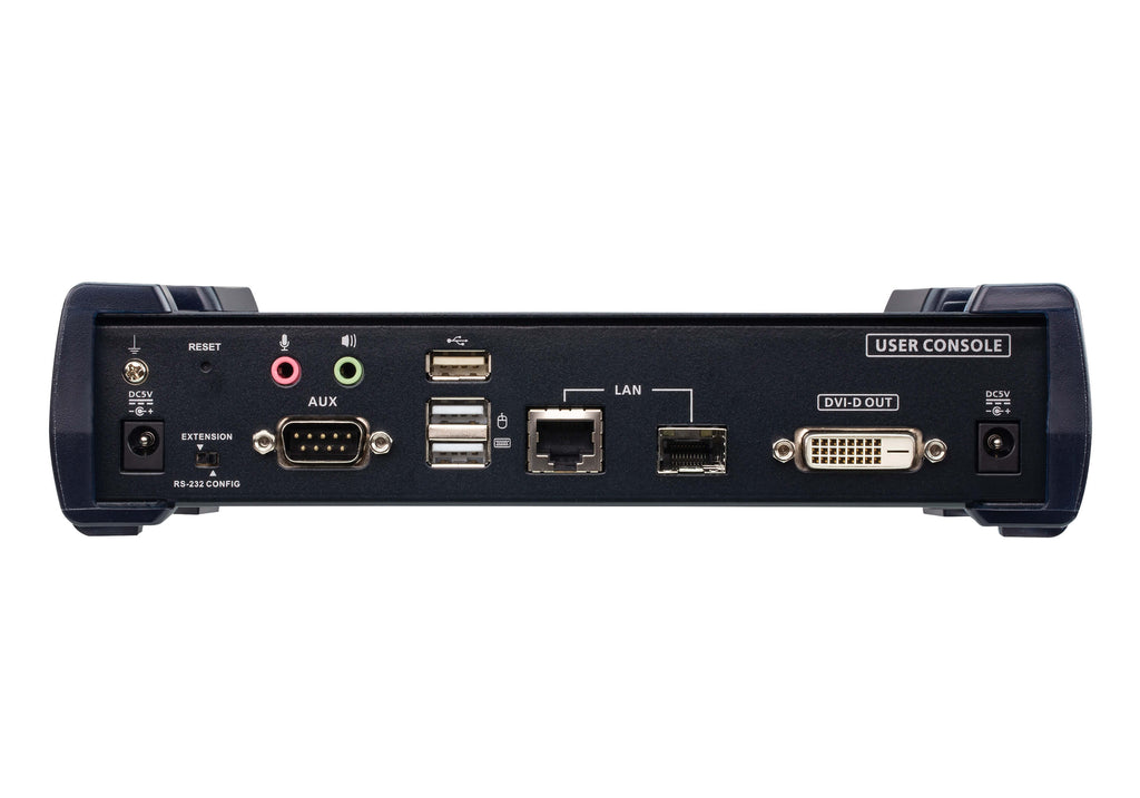 Aten DVI Dual Link KVM over IP Receiver with Dual DC Power, supports up to 2560 x 1600 @ 60 Hz, USB and 3.5mm Audio input and Output - Image 2