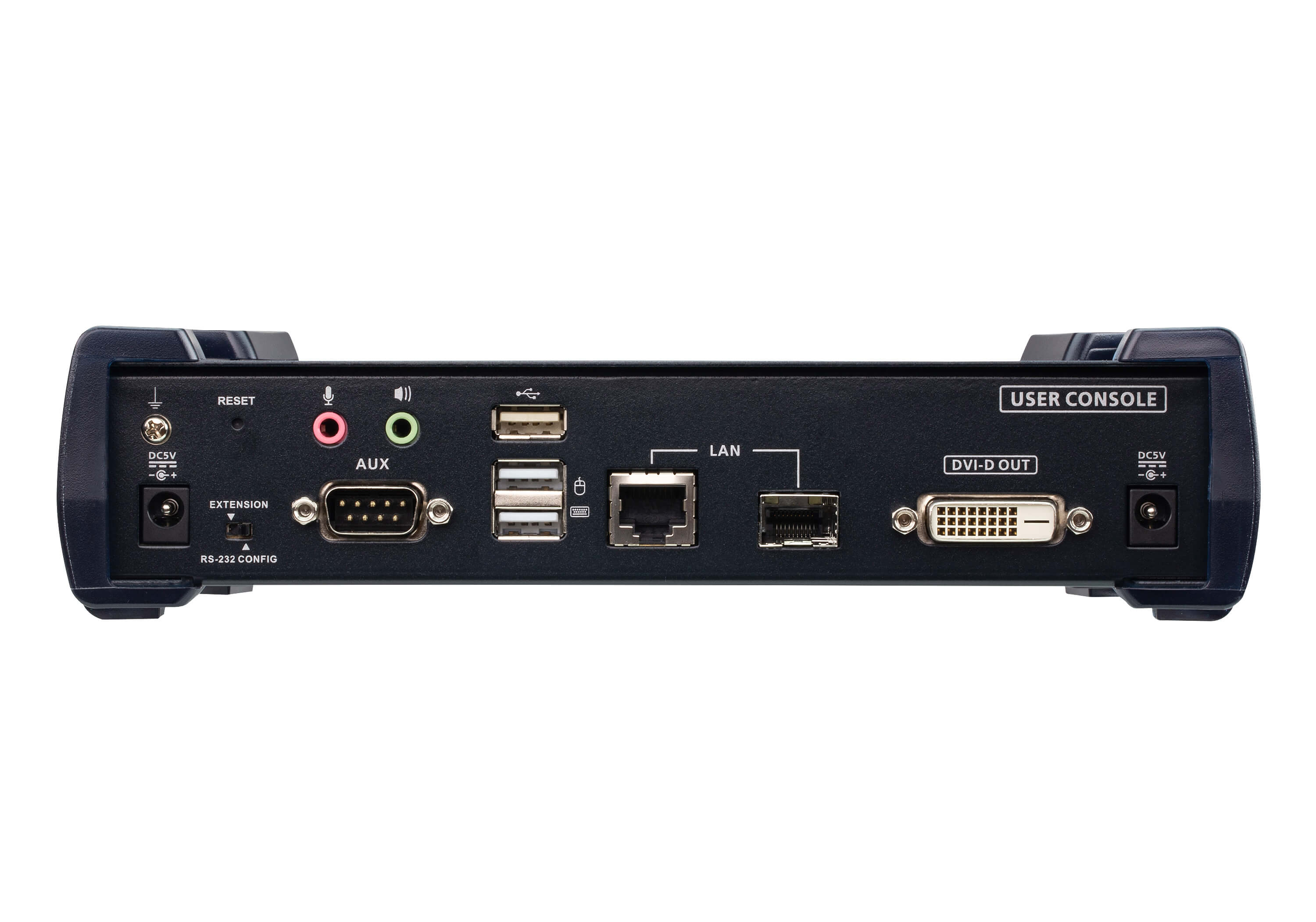 Aten DVI Dual Link KVM over IP Receiver with Dual DC Power, supports up to 2560 x 1600 @ 60 Hz, USB and 3.5mm Audio input and Output - Image 2
