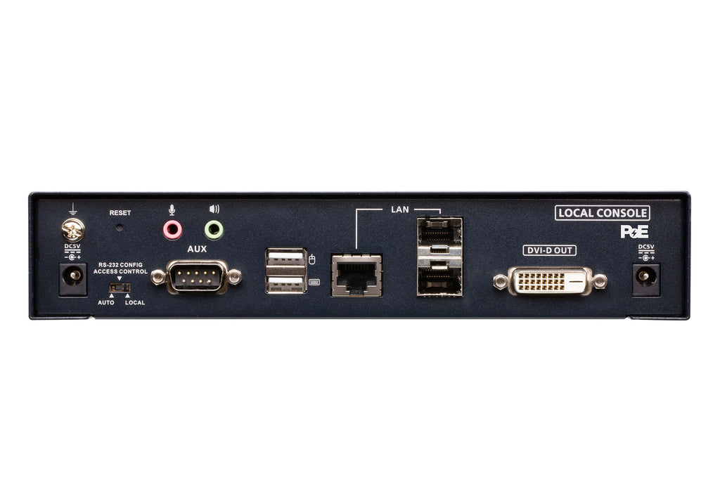 Aten DVI Dual Link KVM over IP Transmitter with DC Power + Power over Ethernet support, supports up to 2560 x 1600 @ 60 Hz, USB and 3.5mm Audio input - Image 2