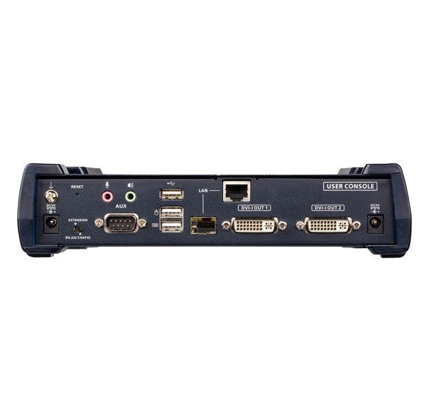 Aten DVI Dual Display KVM over IP Receiver With SFP Fibre Optic network Connection - Image 2