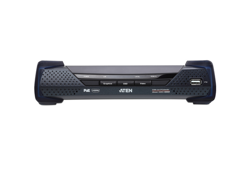 Aten 4K HDMI Single Display KVM over IP Receiver with Power over Ethernet, power adapter not included - Image 2