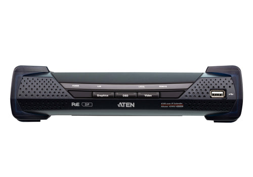 Aten 4K DP Single Display KVM over IP Receiver with Power over Ethernet, power adapter not included - Image 2