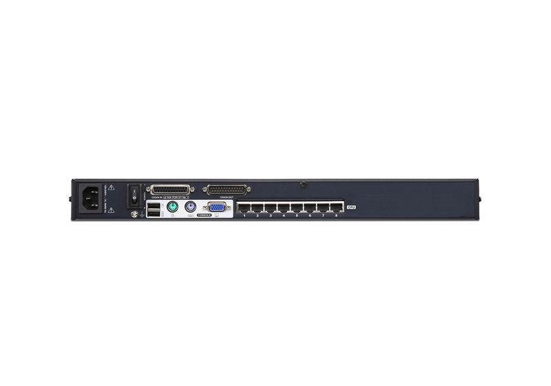 Aten Rackmount KVM Switch 1 Console 8 Port Multi-Interface Cat 5, KVM Cables NOT Included, Daisy Chainable for up to 256 Devices, - Image 2