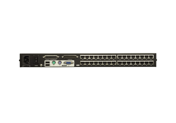 Aten Rackmount KVM Switch 1 Console 32 Port Multi-Interface Cat 5, KVM Cables NOT Included, Daisy Chainable for up to 1024 Devices,
