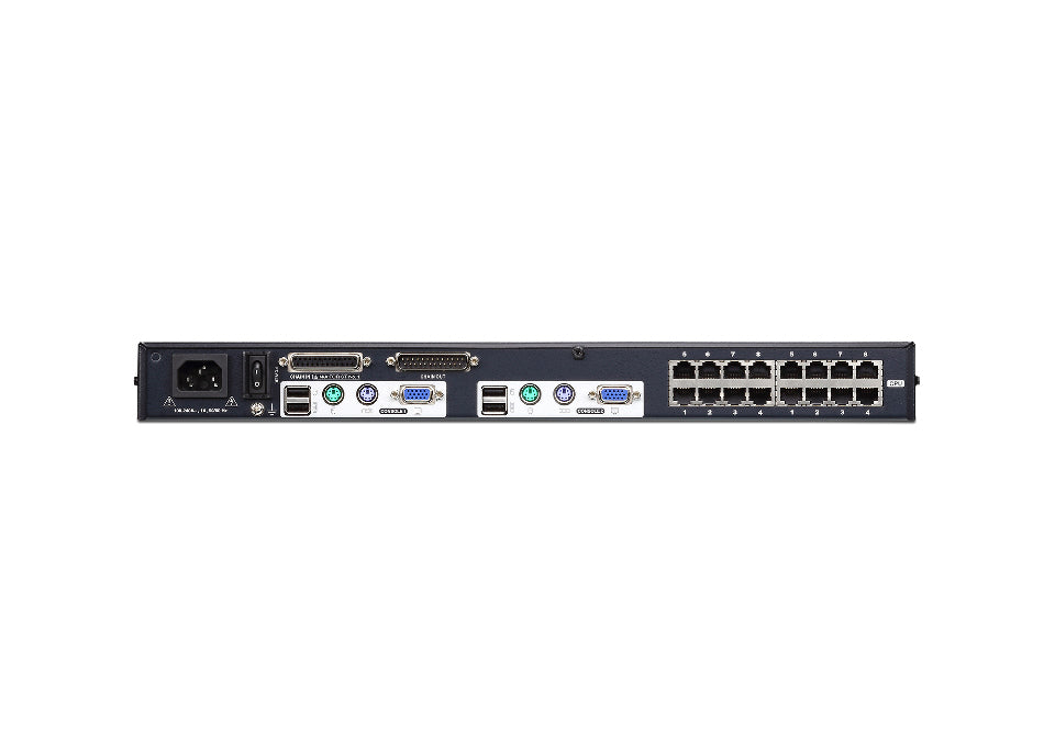 Aten Rackmount KVM Switch 2 Console 16 Port Multi-Interface Cat 5, KVM Cables NOT Included, Daisy Chainable for up to 256 Devices, - Image 2