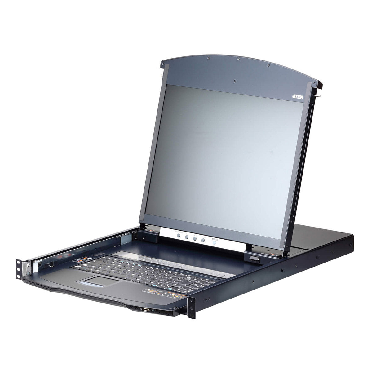 Aten 16 Port Dual Rail CAT5 LCD KVM over IP Switch 19" LED-Backlit LCD Monitor, Touchpad PS/2-USB Local/Remote Share Acess, Multi-interface, Rackmount - Image 4
