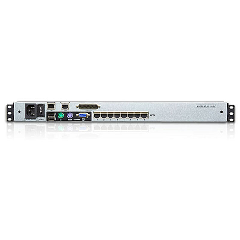Aten 8 Port Dual Rail CAT5 LCD KVM over IP Switch w/ Daisy Chain 19" LED-Backlit LCD Monitor,Touchpad, PS/2-USB, Local/Remote Share Access, Rackmount - Image 2