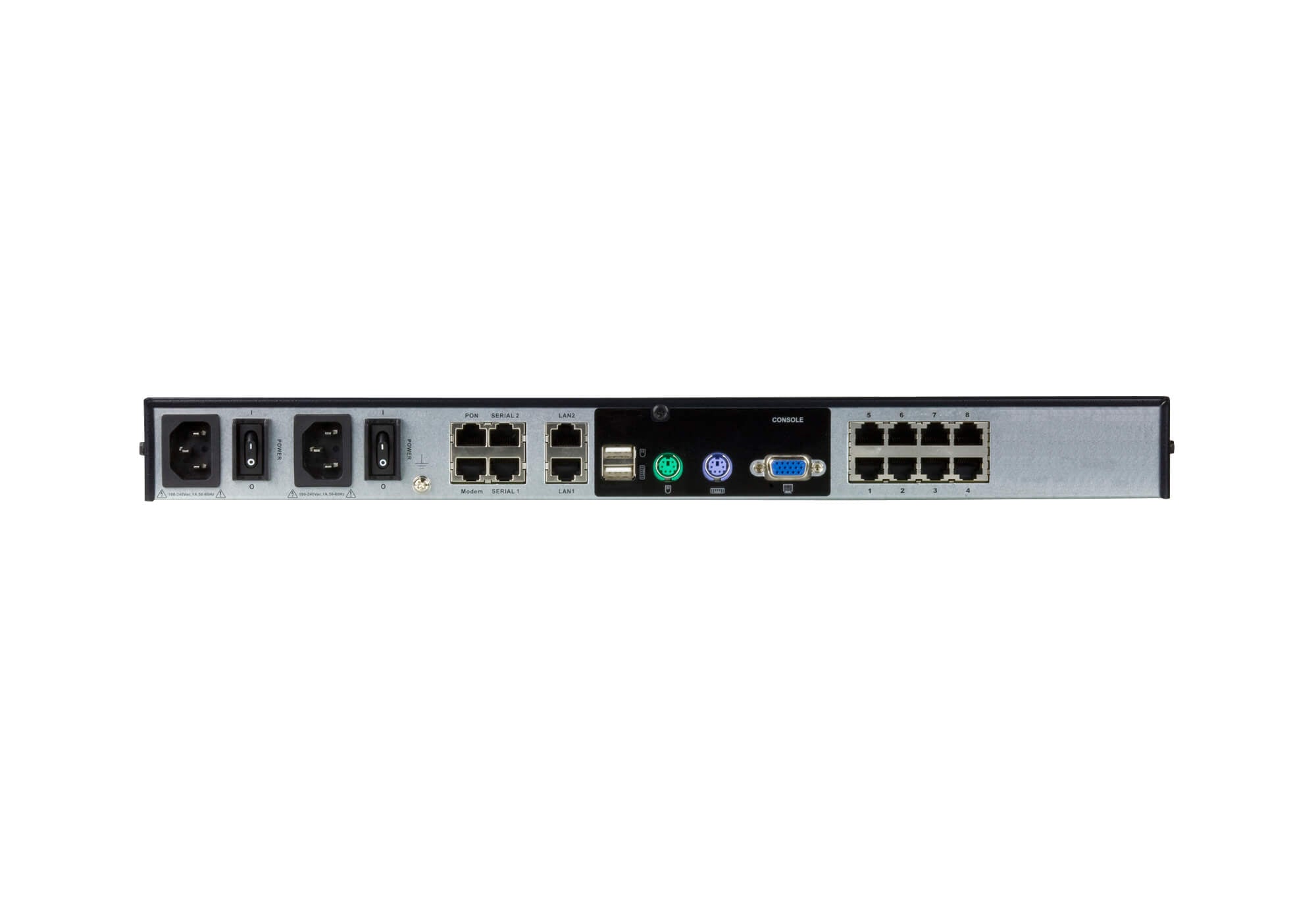 Aten 8 Port KVM Over IP, 1 local/1 remote user access. Support 1920x1200 - Image 2