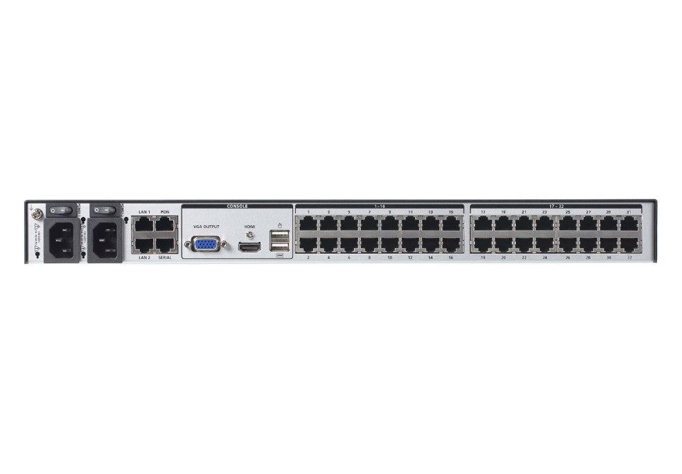 Aten 1-Local/2-Remote Access 32-Port Multi-Interface Cat 5 KVM over IP Switch - Image 3