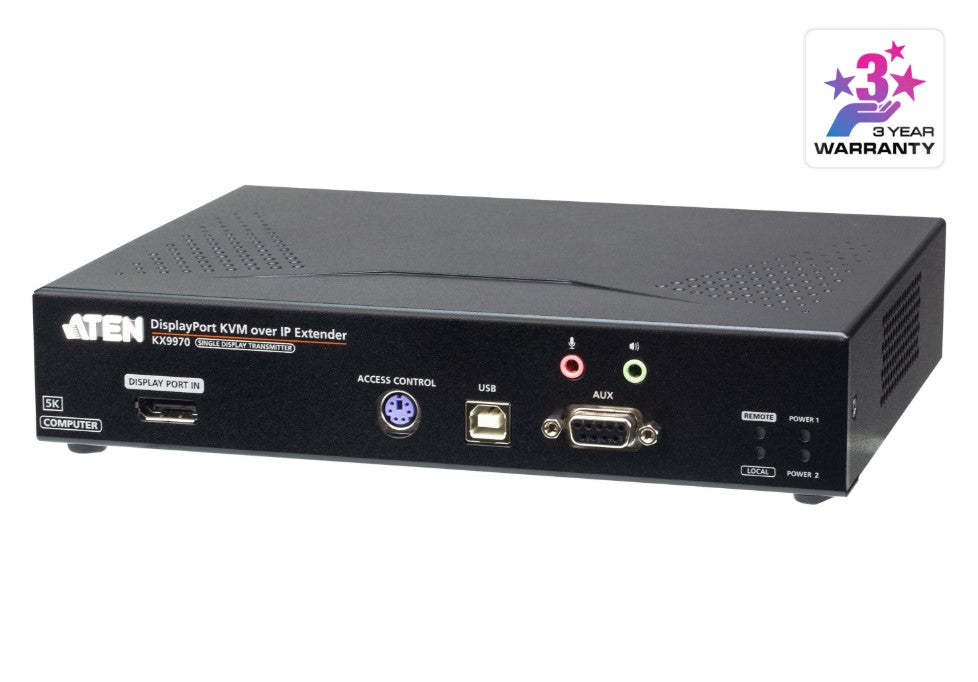 Aten 5K DisplayPort KVM over IP Transmitter with Boundless Switching and Support for Video Walls - Image 1