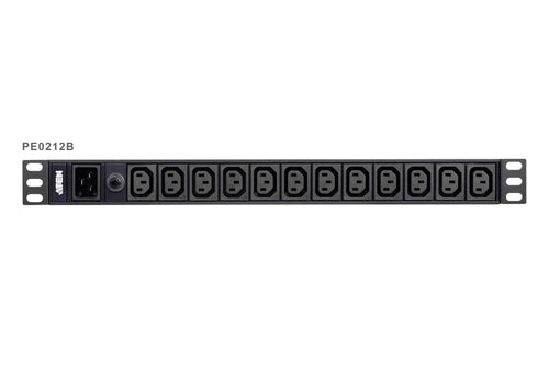 Aten 12-Port 15A Power Distriubiton Unit - Basic PDU, 1U Rackmount Design 12x C13, Overload protection - Image 2