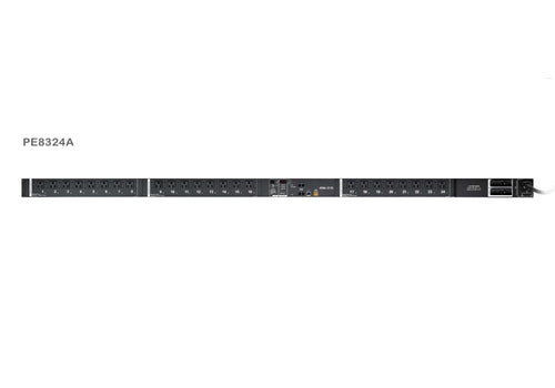 Aten 24 Port 0U eco PDU over IP - 32A Input with outlet level metering and switching feature - Image 1