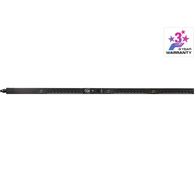 Aten 32A 30-Outlet 3-Phase Metered eco PDU with Dual Ethernet port supporting 1Gbps - Image 1