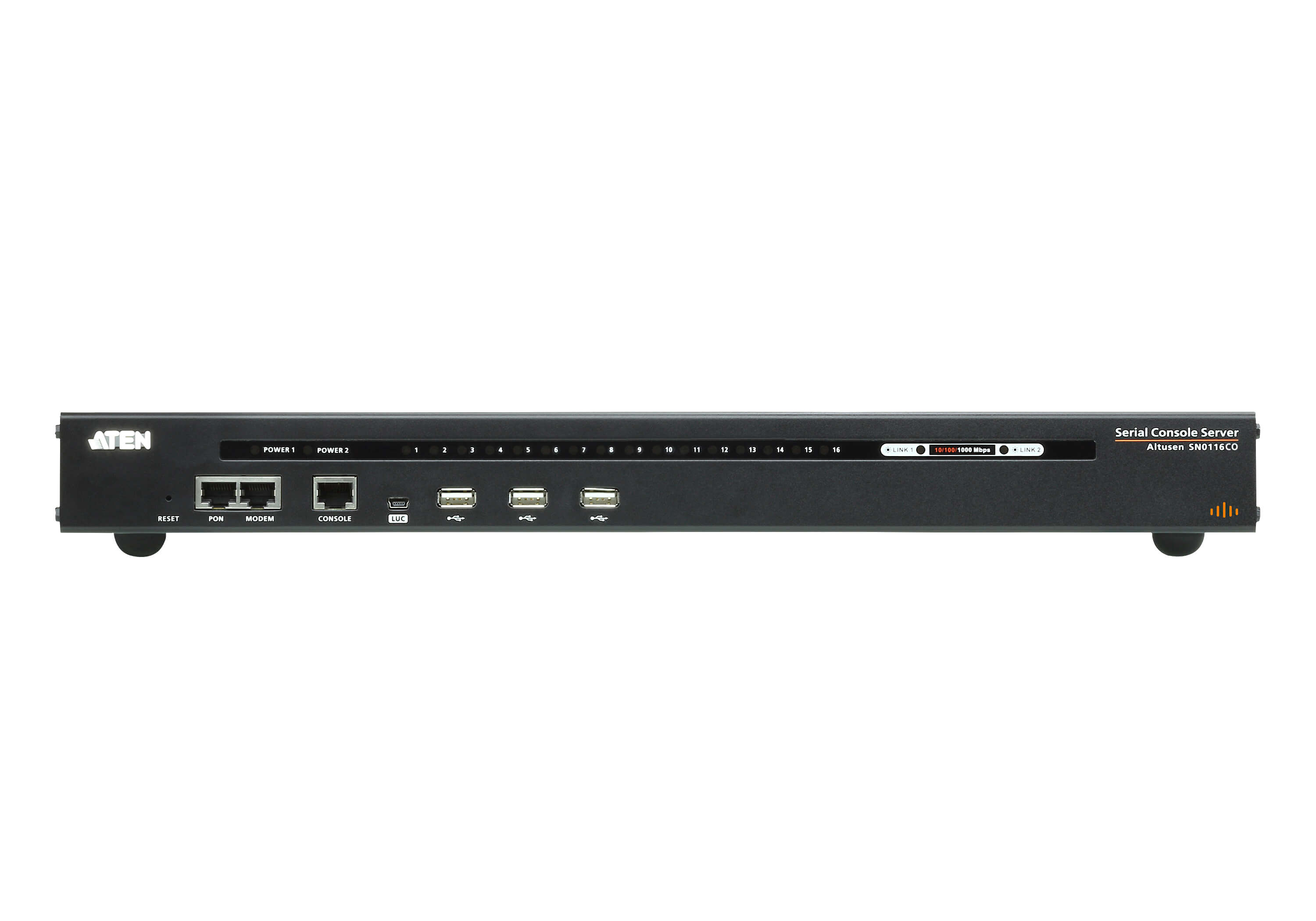 Aten 16 Port Serial Console Server over IP with dual AC Power, directly connect to Cisco switches without rollover cables, dual LAN Support - Image 2