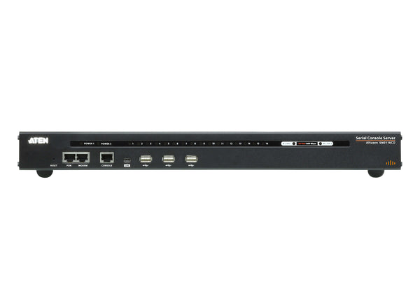 Aten 16 Port Serial Console Server over IP with dual AC Power, directly connect to Cisco switches without rollover cables, dual LAN Support