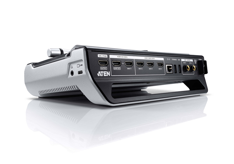 Aten UC9040 StreamLIVE™ PRO All-in-one Multi-channel AV Mixer. Preset up to 8 scenes, DVE video transition effects, a storyboard like management - Image 2