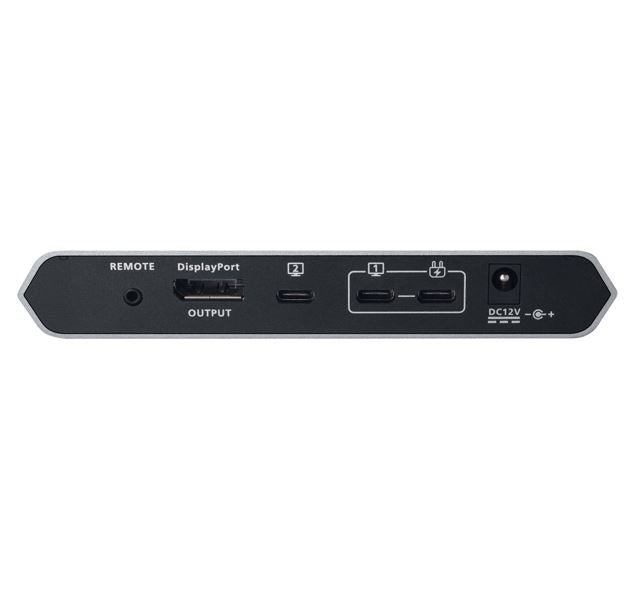 Aten 2-Port 4K DisplayPort USB-C KVM Dock Switch with Power Pass-through, - Image 3