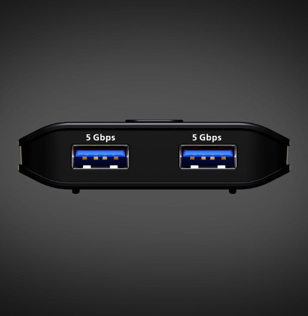 Aten Essential 2x2 USB 3.2 Gen 1 Sharing Switch, Sharing of two USB peripherals at blazing-fast 5 Gbps between two PCs at a press of the pushbutton. - Image 2