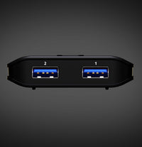 Aten Essential 2x2 USB 3.2 Gen 1 Sharing Switch, Sharing of two USB peripherals at blazing-fast 5 Gbps between two PCs at a press of the pushbutton. - Image 3