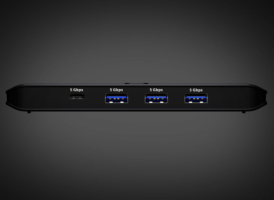 Aten Essential 2x4 USB 3.2 Gen 1 Sharing Switch (Host Type: A+C), USB Type-C host, 5 Gbps data transfer, Quick switch via pushbutton or Remote - Image 2