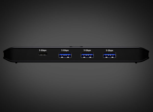 Aten Essential 2x4 USB 3.2 Gen 1 Sharing Switch (Host Type: A+C), USB Type-C host, 5 Gbps data transfer, Quick switch via pushbutton or Remote