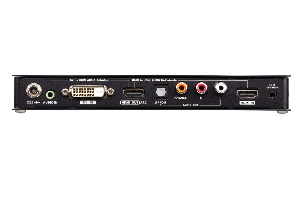 Aten 4K HDMI/DVI to HDMI Converter with Audio De-Embedder, supports ARC and DVI + Audio In to HDMI conversion, analog audio out and digital audio out - Image 2