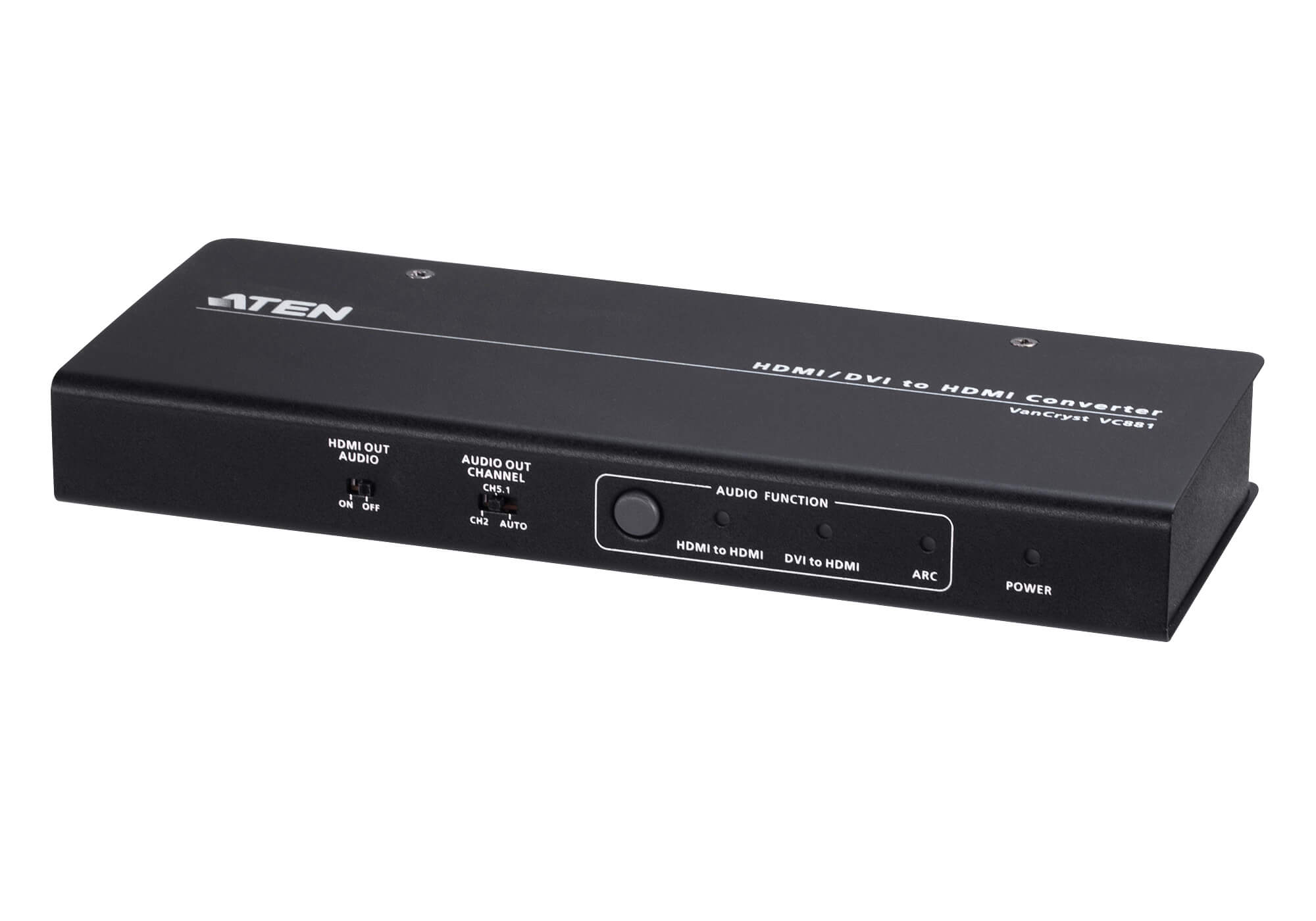 Aten 4K HDMI/DVI to HDMI Converter with Audio De-Embedder, supports ARC and DVI + Audio In to HDMI conversion, analog audio out and digital audio out - Image 5