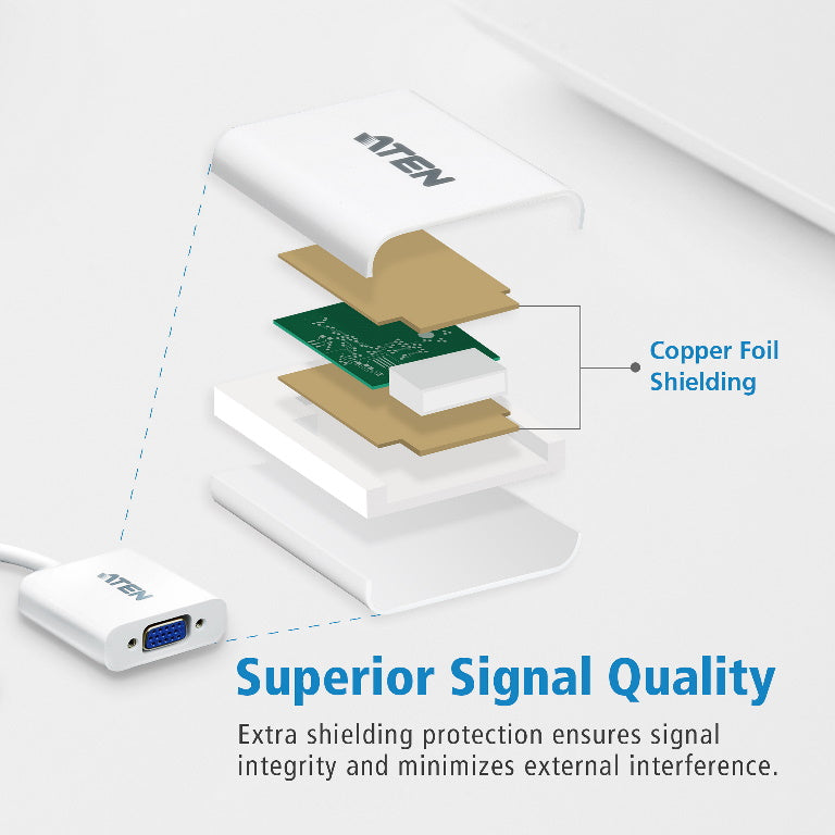 Aten VanCryst DisplayPort (M) to VGA (F) Adapter - Image 4