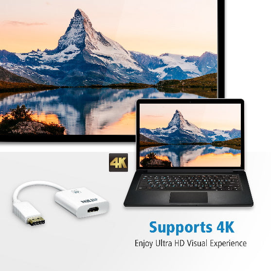 Aten 4K DisplayPort to HDMI Active Adapter, Supports VGA, SVGA, XGA, SXGA, UXGA, 1080p &  resolutions up to 4K UHD, Supports AMD Eyefinity, DP to HDMI - Image 3