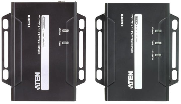 Aten HDMI HDBaseT-Lite Extender, supports 1080p @ 70m and 4096 x 2160 @ 30 HZ (4:4:4) @ 40m over Cat 6A
