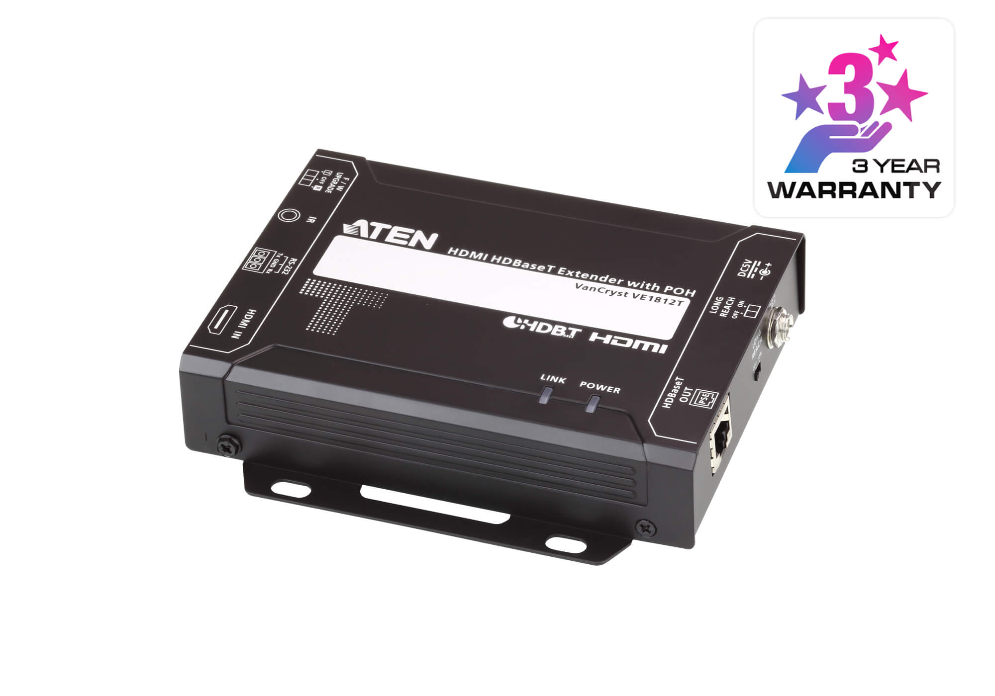 Aten HDMI HDBaseT Transmitter with POH, 1080p@150m with long reach mode, 4K@100m, bi-directional RS232 and IR channel - Image 5