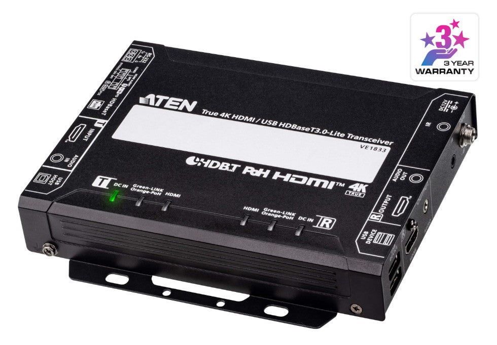 Aten True 4K HDMI / USB HDBaseT 3.0 - Lite Transceiver with PoH (True 4K@40 m) - Image 5