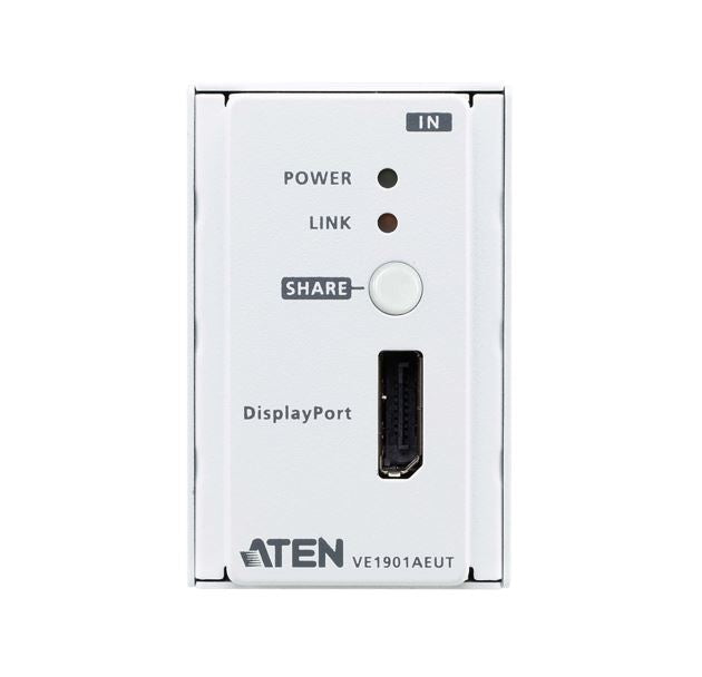 Aten VE1901AEUT DisplayPort HDBaseT-Lite Transmitter, built-in PoH, Support RS-332 channel transmission, Built-in 8KV/15KV ESD protection - Image 3