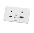 Aten VE2812AEUT HDMI & VGA HDBaseT Transmitter with EU Wall Plate / PoH (4K@100m) (HDBaseT Class A), Built-in PoH, Auto-switch - Image 1