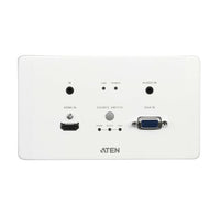 Aten VE2812AEUT HDMI & VGA HDBaseT Transmitter with EU Wall Plate / PoH (4K@100m) (HDBaseT Class A), Built-in PoH, Auto-switch - Image 3
