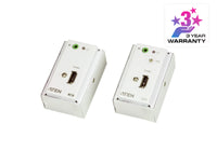 Aten HDMI Over 2 Cat 5 Extender with MK Wall Plate, supports up to 1080p @ 40m, 8-segment equalization adjustment switch - Image 1
