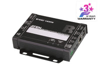 Aten HDMI HDBaseT Receiver with Dual 4K Output, one local HDMI output, supports up to 4K@70m (Cat 5e/6) and 100m (Cat 6A), extends RS232 and IR - Image 1