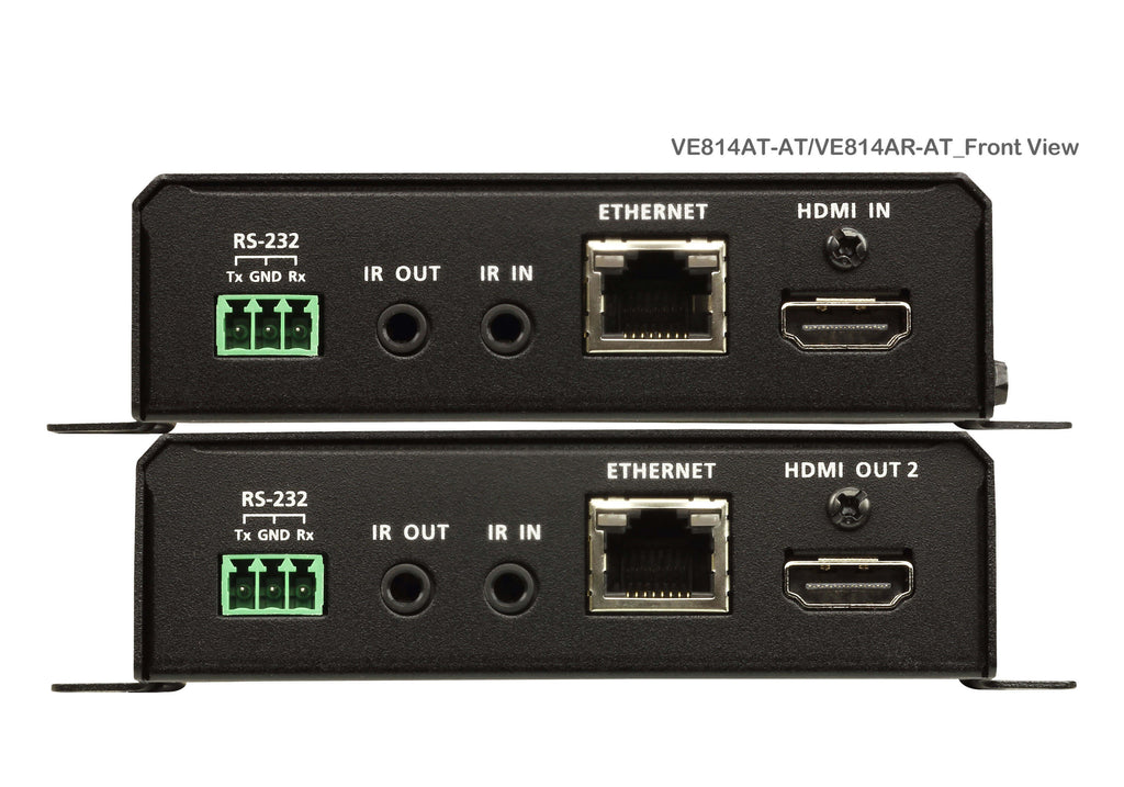 Aten HDMI HDBaseT Extender with Dual 4K Output, one local HDMI output, supports up to 4K@70m (Cat 5e/6) and 100m (Cat 6A), extends RS232 and IR - Image 2