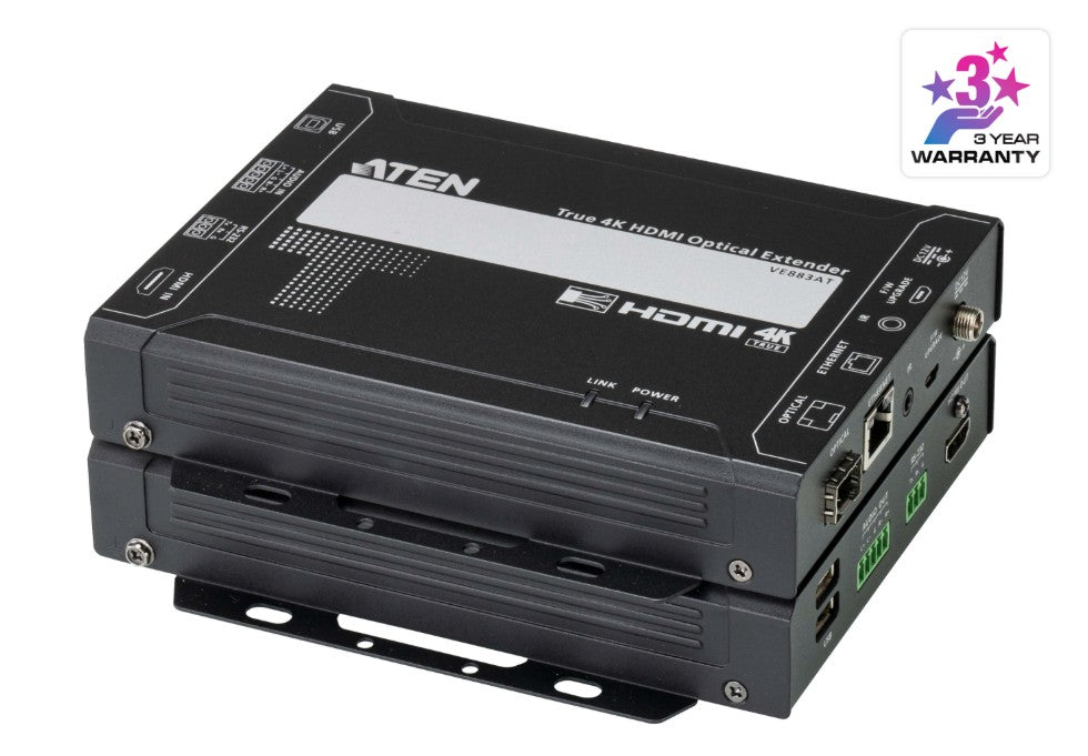 Aten True 4K HDMI Multi-mode Optical Extender 4K @ 300m - (4K@300m (K1, MM)), Lossless transmission of up to 4096 x 2160 / 3840 x 2160 @ 60 Hz (4:4:4) - Image 5