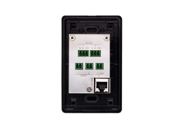 Aten 8 Button Control Pad in black color with 1 Gang US wall plate, 2 RS232, 2 relay, 1 Digital I/O and Ethernet connection support, 14 button layouts
