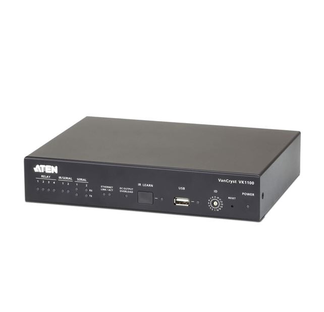 Aten Compact Control Box Gen. 2 with 2 License Keys, controls hardware through 4xRelay, 2x Serial/IR and 2x Serial ports from iOS, Android or Windows - Image 1
