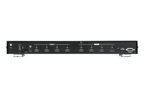 Aten Professional Matrix 4x4 HDMI Matrix, Supports 4K Resolutions tp to UHD, control via front-panel pushbuttons, IR remote and RS232 - Image 2