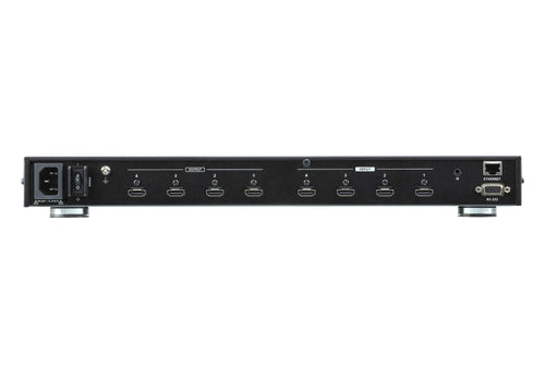 Aten Professional Matrix 4x4 True HDMI Matrix, Supports True 4K Resolutions, control via front-panel pushbuttons, IR remote and RS232 - Image 2