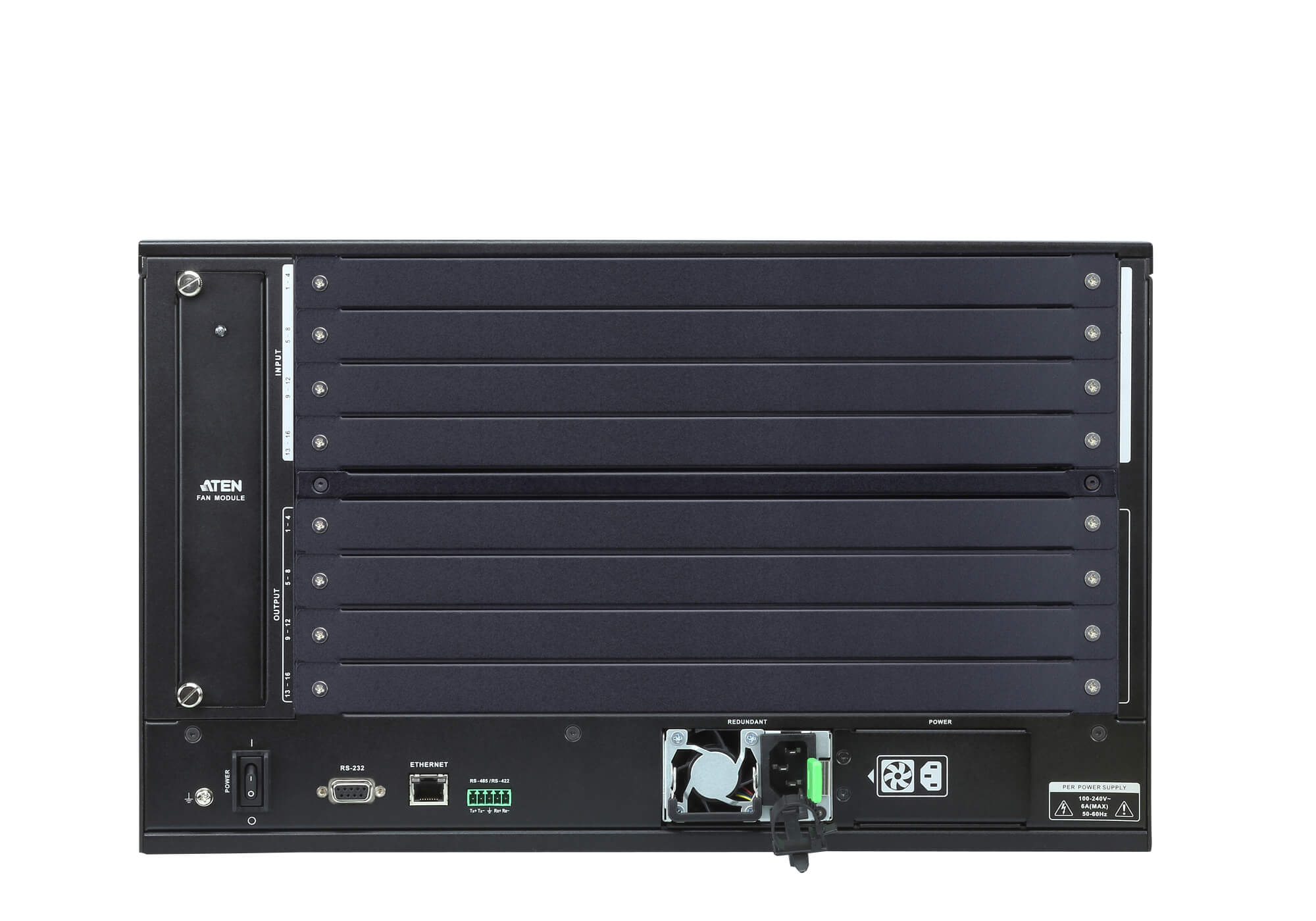 Aten 16x16 Modular Digital Matrix with Scaler, Seamless Switch, Hot-swappable Aten I/O boards, control via front-panel pushbuttons (PROJECT) - Image 2