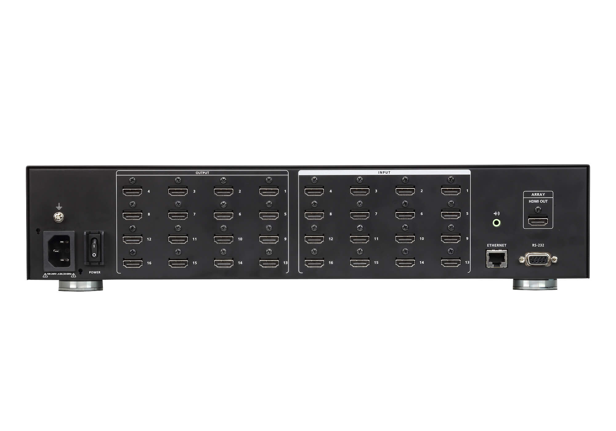 Aten Professional Matrix 16x16 HDMI Matrix with Scaler, Seamless Switch, control via front-panel pushbuttons - Image 2